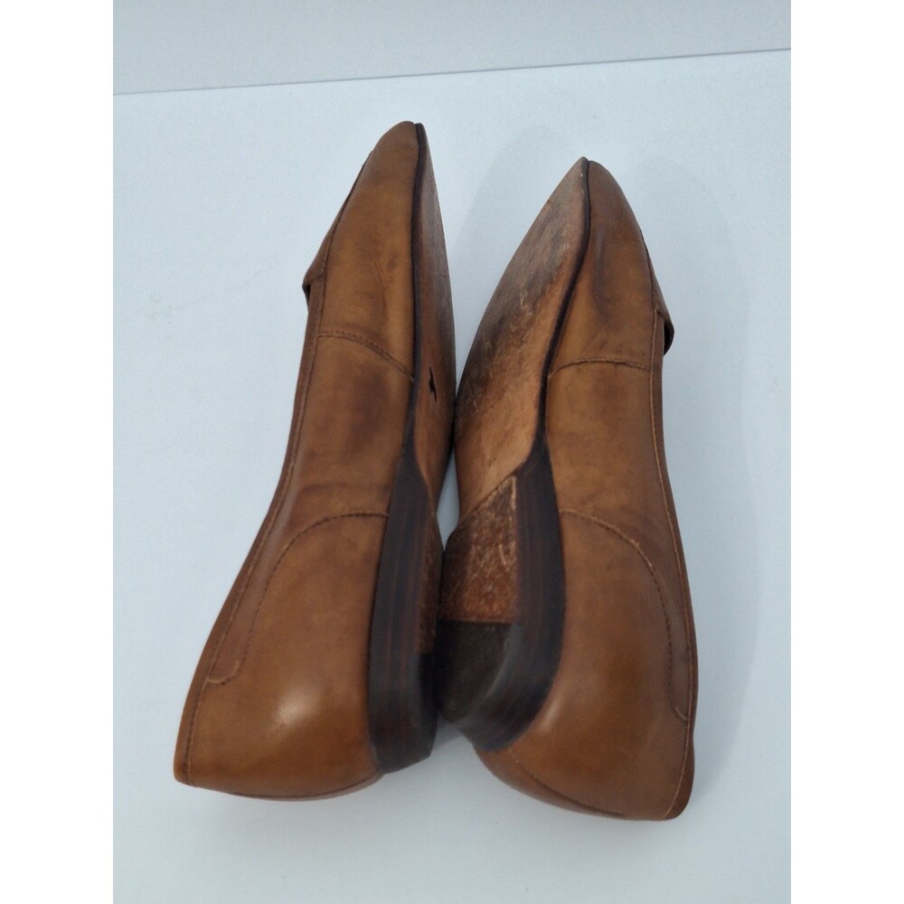 Enzo Angiolini Brown Leather Loafers Women's Sz 9M Slip On Made In Italy Luxury - Picture 9 of 12